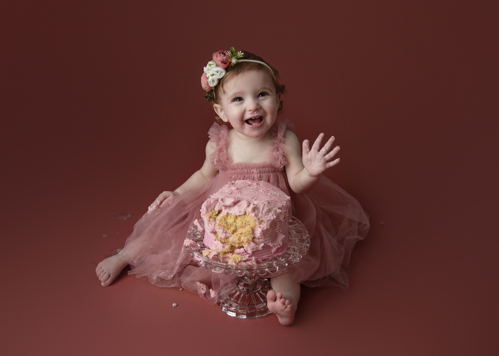 Kerry Goodwin Photography 1 year old cake smash session
